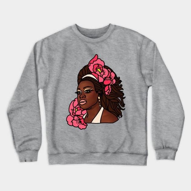 Bob the Drag Queen Flower Vintage Tattoo Crewneck Sweatshirt by izzyfaye